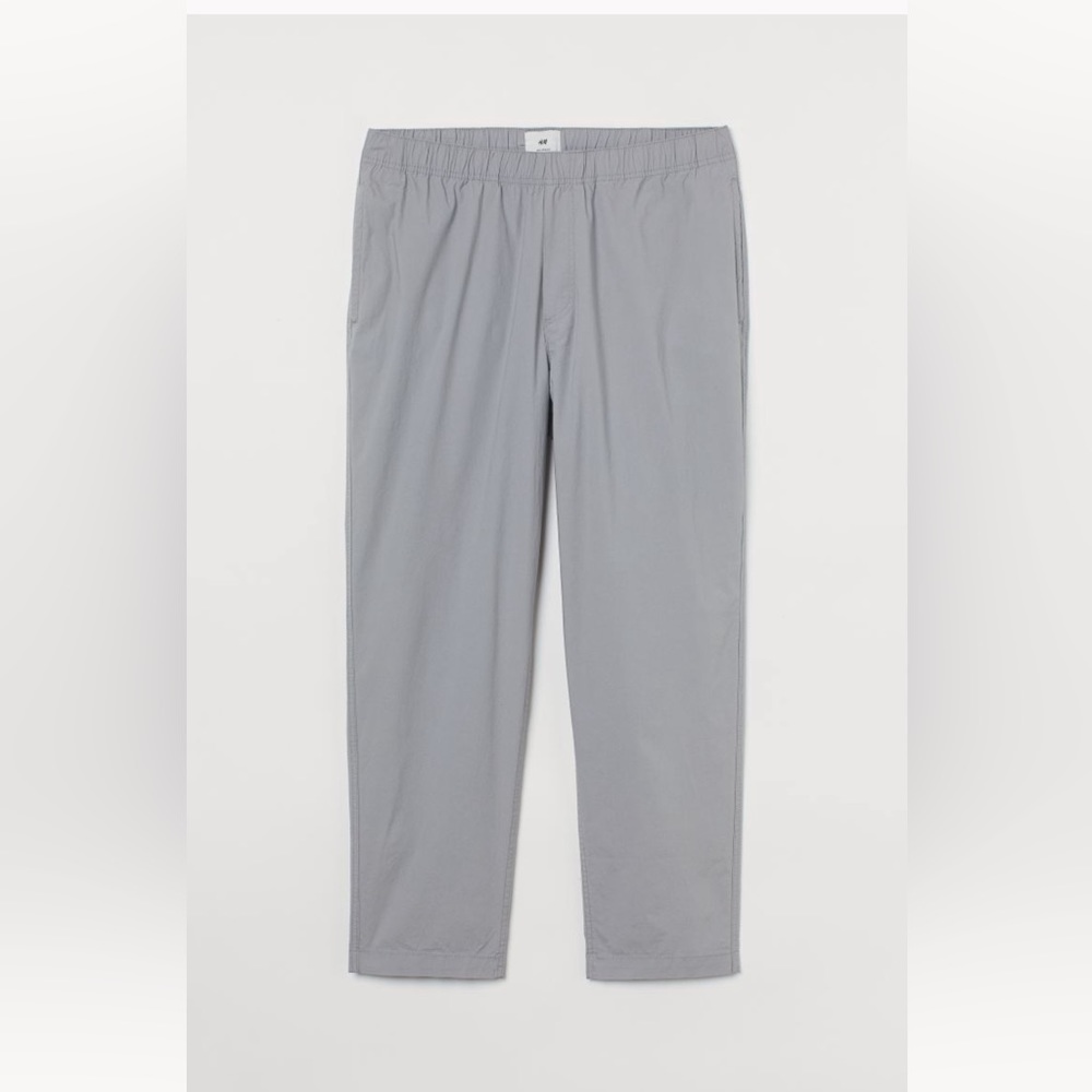 BN, w/ Tags, H&M Men’s Light Grey Drawstring Relax Fit Trouser - Size XL